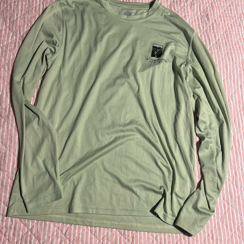 Yellowstone Men's Green Long Sleeve Shirt